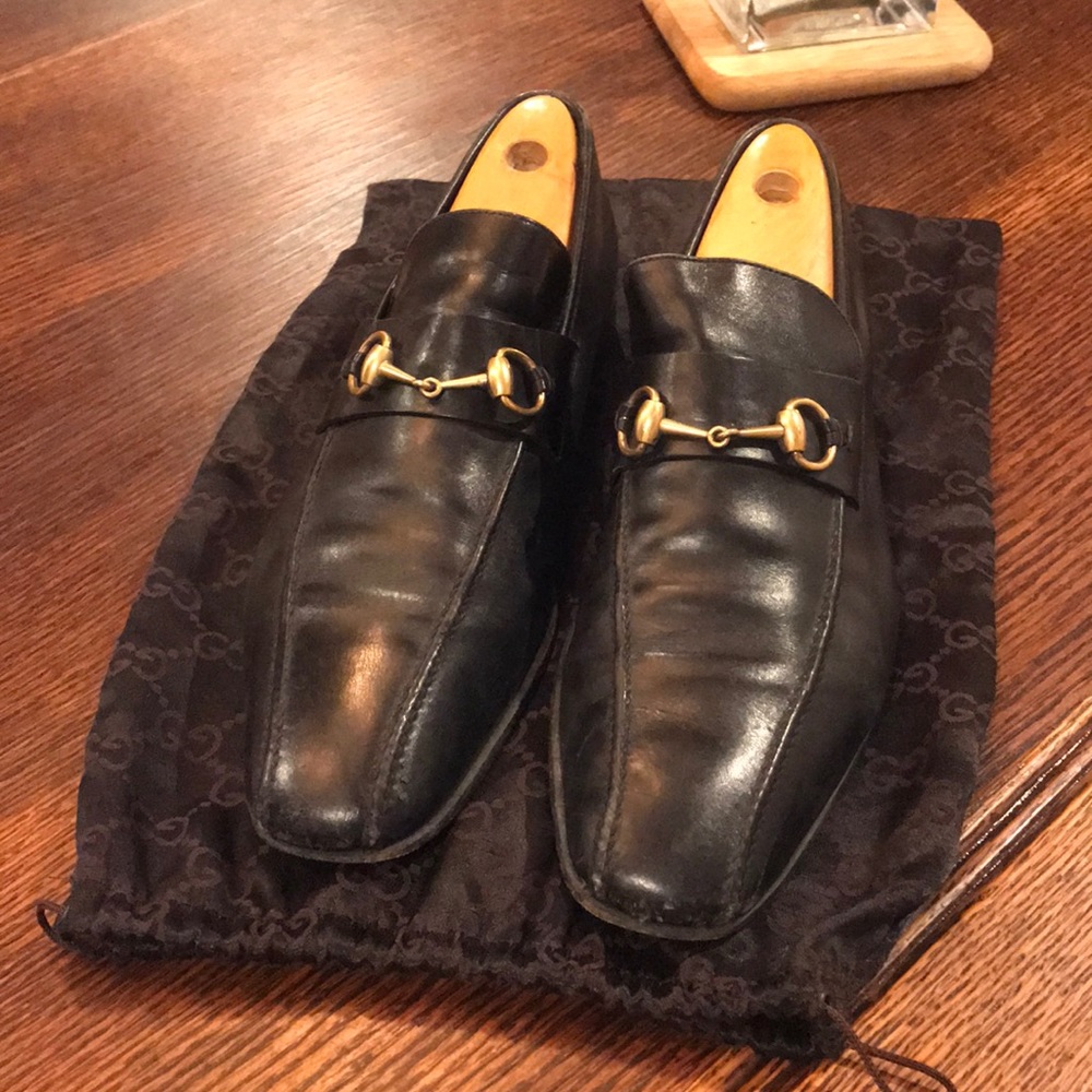 Men’s Gucci Horsebit Loafers in Black